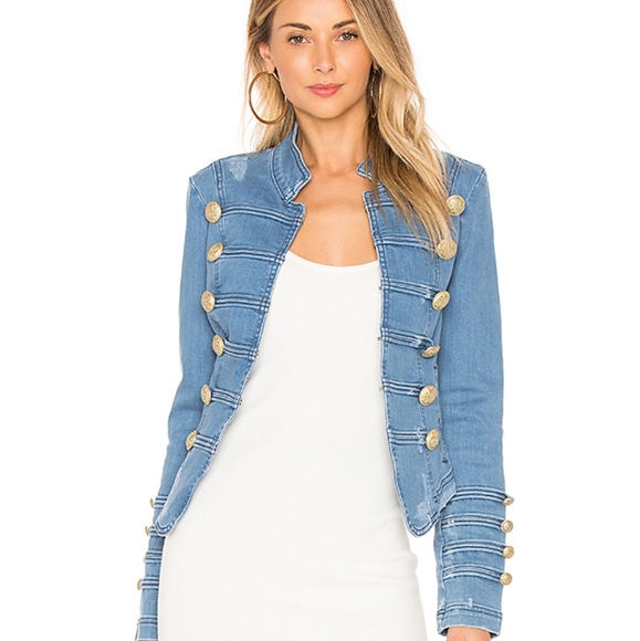 military jean jacket